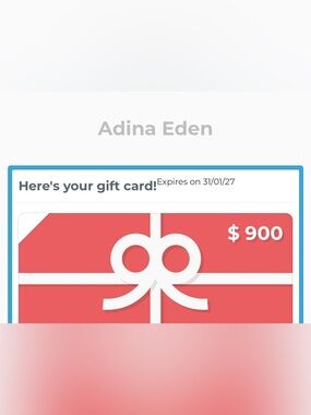 Adina Eden $900 Gift Card - Great Deal